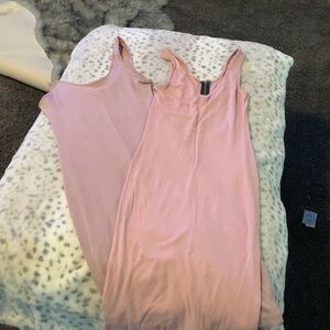 Two pink summer dresses